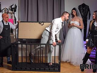 wow bride craves that monster cock blowjob so much!