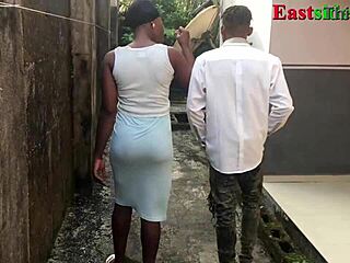 chubby ebony cheats on husband takes bbc creampie outdoors