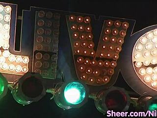 busty nilou achtland cosplay girl slurps bad dragon dildo