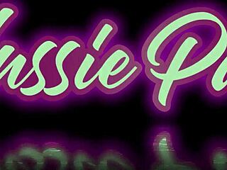 sophie stretches her tight pussy backstage for two monster cocks pounding