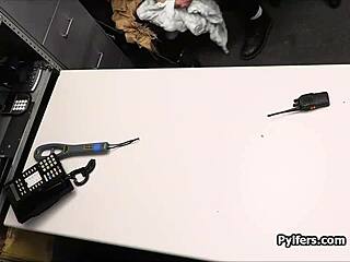 uhh big dick punishes dildo thief teen's tits in office fuck... 😵🍆 