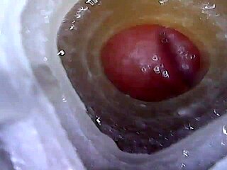INSIDE VIEW FUCKING HUGE COCK DEEP IN FLESHLIGHT UNTIL MASSIVE CUMSHOT