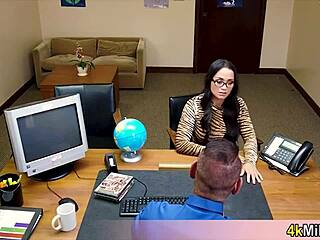 Geeky Asian Secretary in Glasses Deepthroats for Promotion Like a Pro
