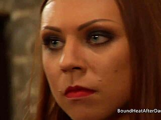 Mistress spanks big-ass slave, kisses her into pussy-licking submission