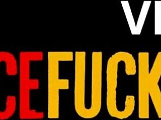 tattooed latina redhead's perfect tits gag on rough deepthroat