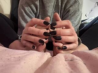 artemisia indulges her feet and hands fetish cravings solo