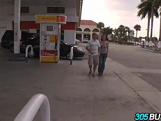 blonde and brunette teens join pornstar charlie chase in public bus orgy humiliation