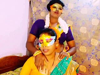 aunty, your daughter-in-law's natural tits make our saree lesbian dirty talk explode?