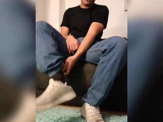 girl in socks delivers intense footjob fetish pounding