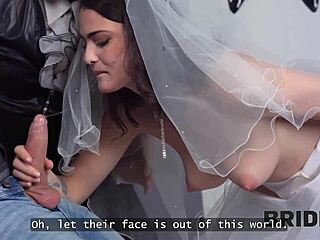 wow bride craves that monster cock blowjob so much!