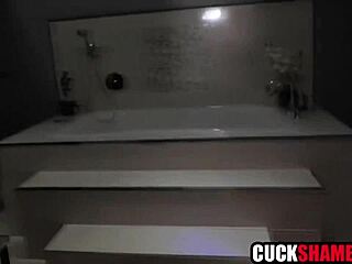 blindfolded wife discovers hubby's sneaky swingers surprise