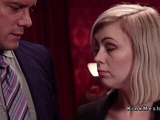 two bound sluts take rough anal in kinky bdsm threesome with pain