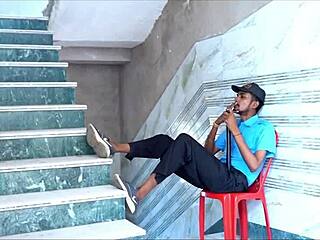 beautiful bhabhi cheats with security guard in dirty hindi office sex