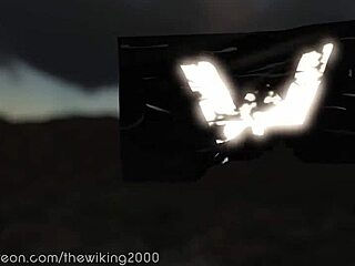 vore classic giantess towers over prey in retro swallow scene