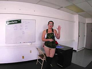 Milf Teacher Takes Classroom Anal Creampie from Student