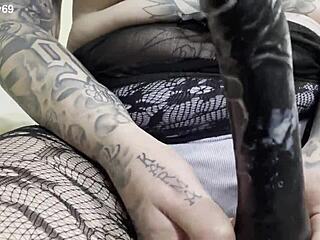 bbc turns curvy tattooed white whore into submissive fuck toy begging for dirty breeding creampie