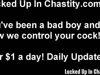 Unlocking your bound cock starts with my femdom toy tease promise