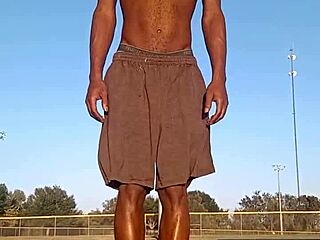 TASTE THE AIR? SKINNY ATHLETIC BRUNETTE TEASES DADDY IN DORM