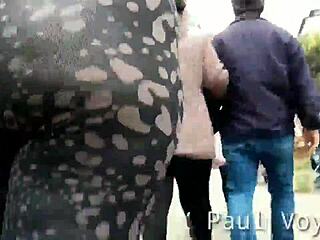 i saw this leggins ass and couldnt look away... voyeur dream