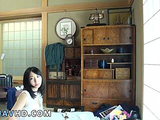 ayumu ishihara's massive hooters bounce in pov blowjobs creampies for sexy japanese babe