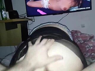 Wife's Tempting Bounce on Thick Brazilian Cock