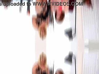 Blonde bombshell Nina Kayy dominates with huge strap-on licking and pussy play