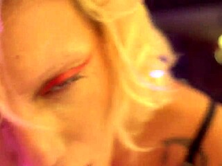 yo, this busty blonde pornstar backstage blows and jerks tattooed feet?