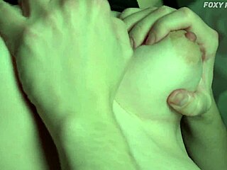 Watch these extremely sensual stepsisters devour each other's puffy nipples in close-up ecstasy