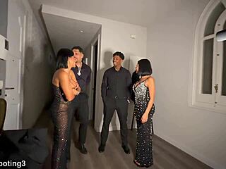 you ever seen a latina get stretched by two huge black guards after party?