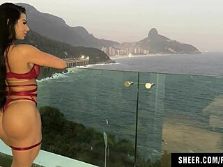 Teasing Brazilian Big Ass Endures Rough Anal