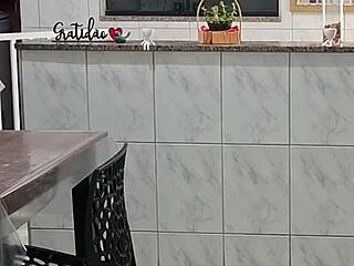 stepdaughter sneaks home from carnival for daddy's morning blowjob