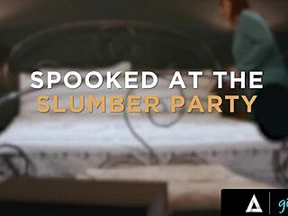 Girlsway Stepmom Siri Dominates Spooked Scarlet Coco Lesbo Foursome