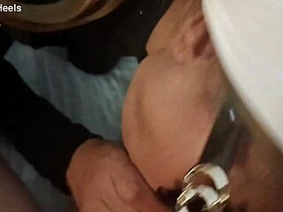 Milf perfect body deepthroats monster cock gags chokes then swallows full load!