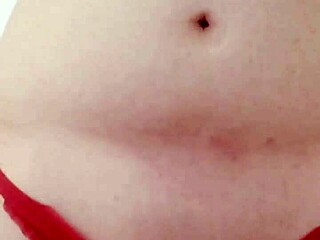 guy strokes cock on webcam in thong panties homemade tease