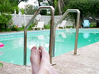 i can't resist big tits cougar sucking monster cock at pool bash