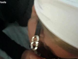 Milf perfect body deepthroats monster cock gags chokes then swallows full load!