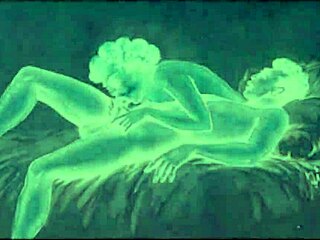 Antique Hairy Erotic Art in Bold Retro Vintage Display