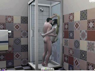 ww jv playful bath fun before steamy shower time