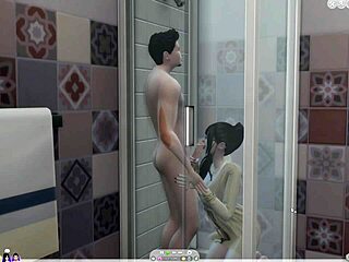 ww jv playful bath fun before steamy shower time