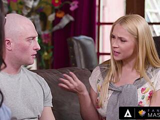 fantasy massage turns hot with lucky guy teacher and stepmom