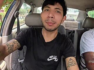 peruvian student slut with small tits and narrow ass takes deep anal creampie from monster cock riding hard