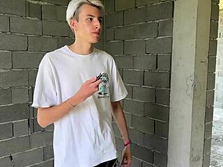 shared my hot busty teen girlfriend with stepdad in abandoned house mmf threesome