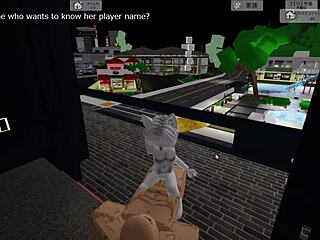 Shy Girl's Balcony Thrill: Public Sex Exposure in Brookhaven Roblox