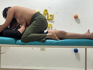 Hot latina nurse uniform deepthroat blowjob cowgirl riding fucks patient in hospital