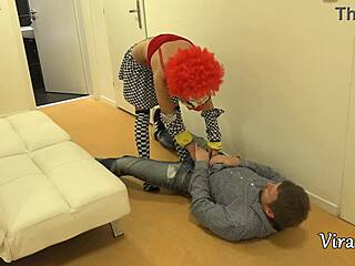 porno CLOWN prank turns into wild pussy FUCK and hot CUMSHOT!