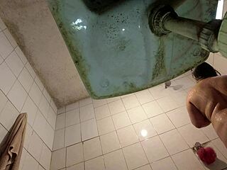 Pervert Sneaks Peek as Schoolgirl Strips Uniform Feels Watched