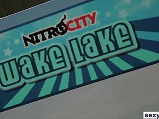 nude tanned playboy models flash big tits and asses wildly