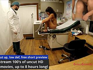 bratty cheerleader jasmine rose spreads hairy pussy and small tits in humiliating nurse tickle exam
