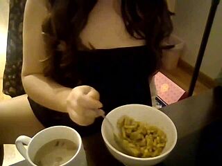 Fetish Asian Student Eats Food While You Jerk Cock!