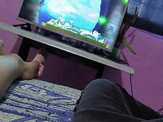 my hot latina stepdaughter gropes herself watching tv so i fuck her tight pussy like a slut